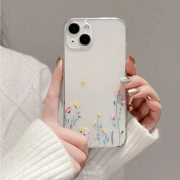 Other - ⚠️Clearance iPhone 15/Pro/Pro Max Flower Print Phone Case